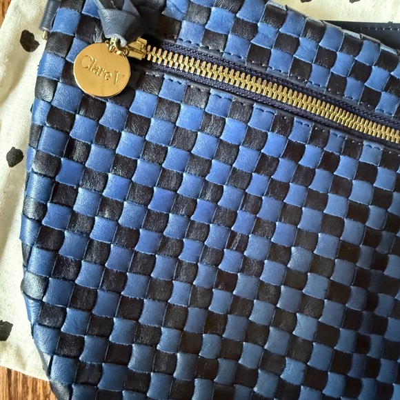 Clare V Grande Fanny Blue Woven - Picture 3 of 5